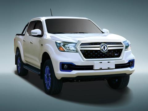Роскошный Dongfeng Rich 6 EV 4x2 Двойной кабины Пикап грузовик Автомобили LHD 1